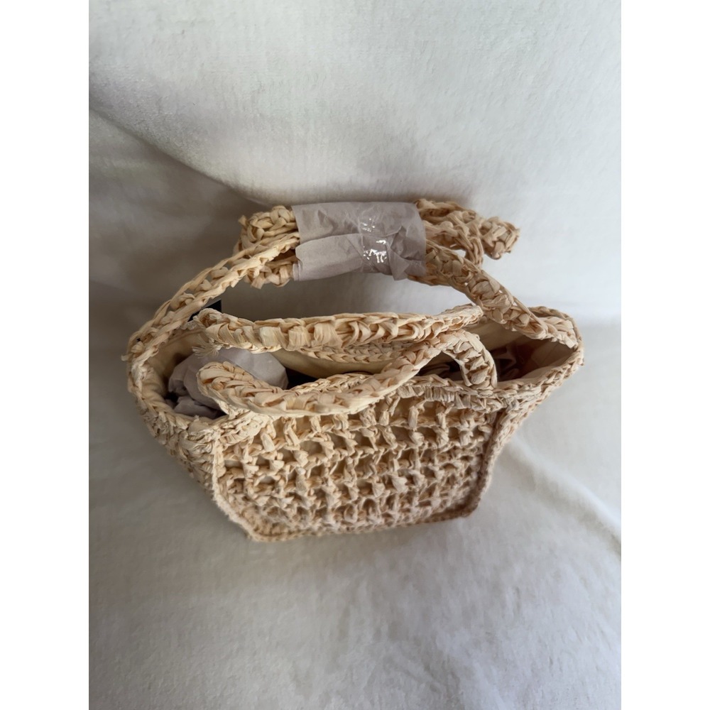 Universal Thread Women's AMORE Straw Crochet Mini Tote Crossbody Bag - NWT - Picture 3 of 10